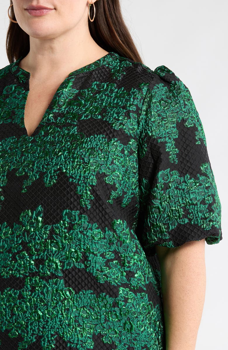 SUGARLIPS Elyna Jacquard Tavia Split Neck Top, Alternate, color,