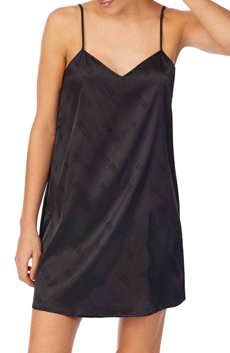 Shady Lady Satin Chemise, Main, color, 