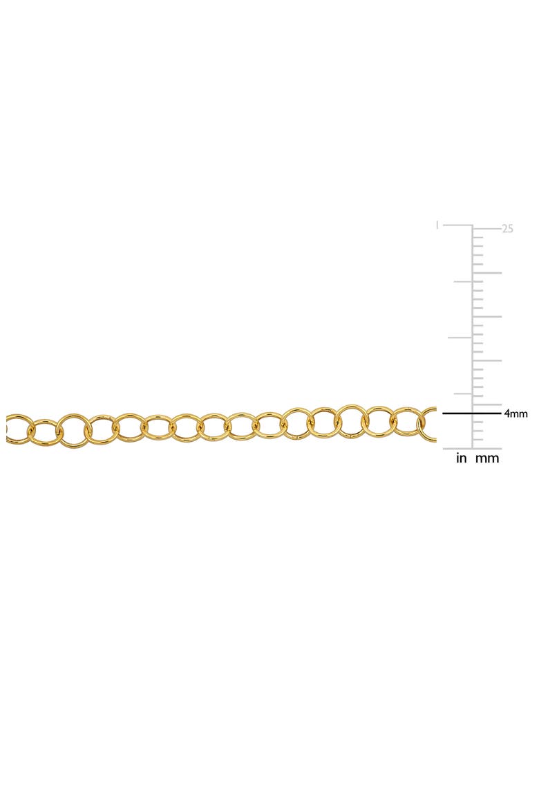 Rolo Chain Necklace, 4mm, Alternate, color, YELLOW GOLD