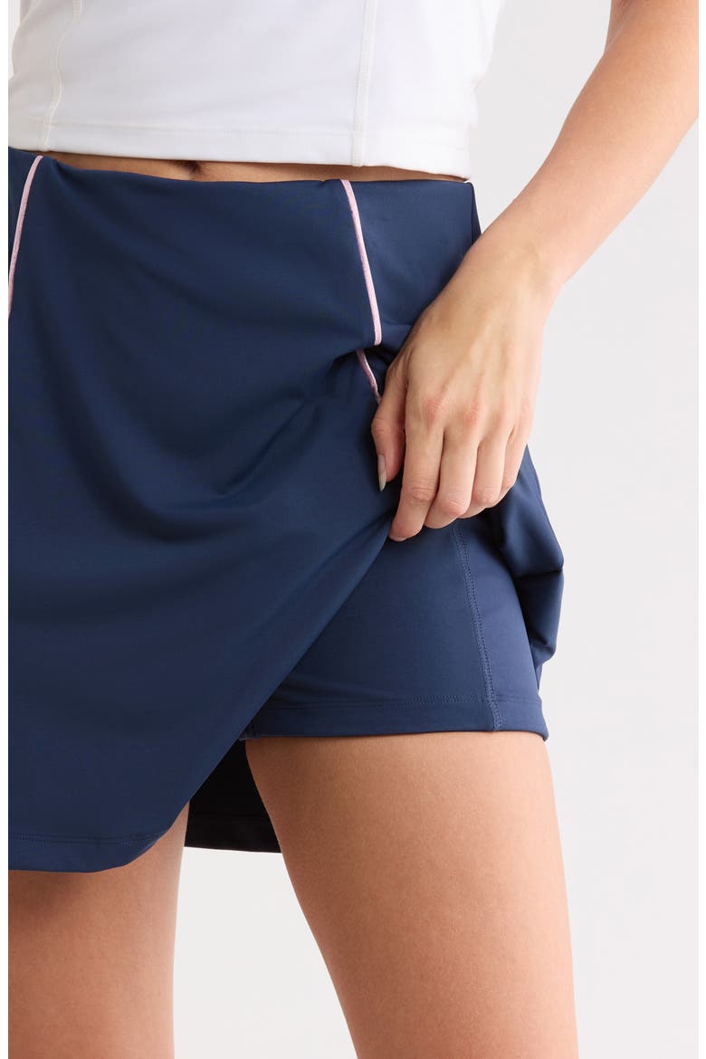 High Waist Colorblock Skirt, Alternate, color, BLACK IRIS