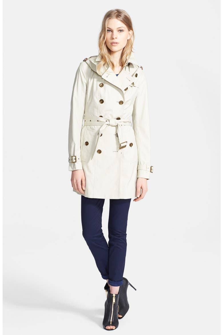 'Reymoore' Trench Coat with Detachable Hood, Alternate, color, TRENCH