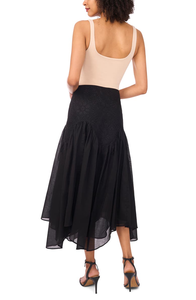 Parker The Jamie Lace Skirt, Alternate, color, Rich Black