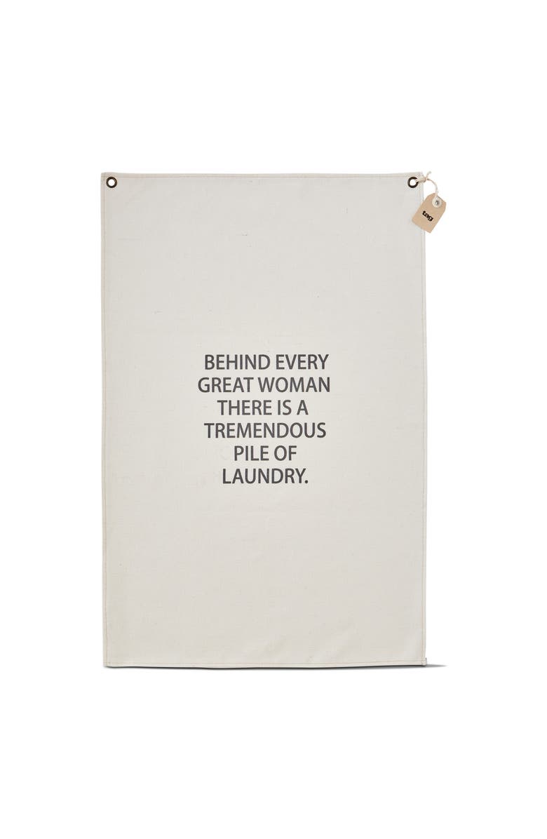 tag Every Woman Natural Cotton Wall Art Everyday Decor Clean, Main, color, Beige