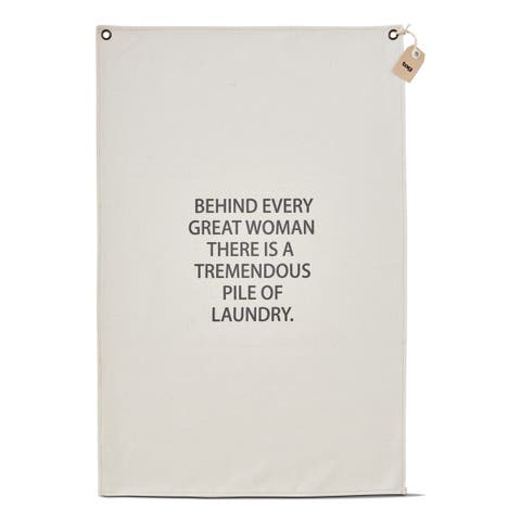 Every Woman Natural Cotton Wall Art Everyday Decor Clean