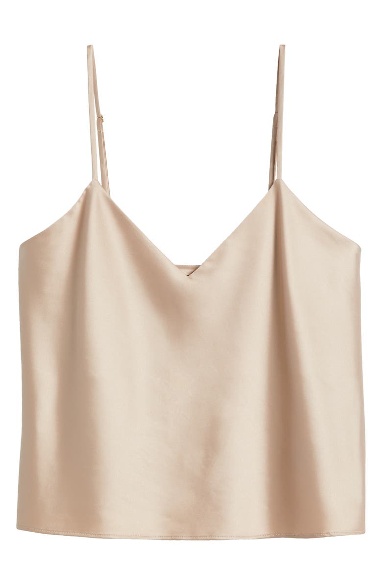 Natori Glamour Satin Camisole, Alternate, color, Cafe