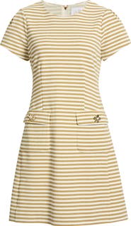 Lilly Pulitzer® Fallon Metallic Stripe Fit & Flare Dress