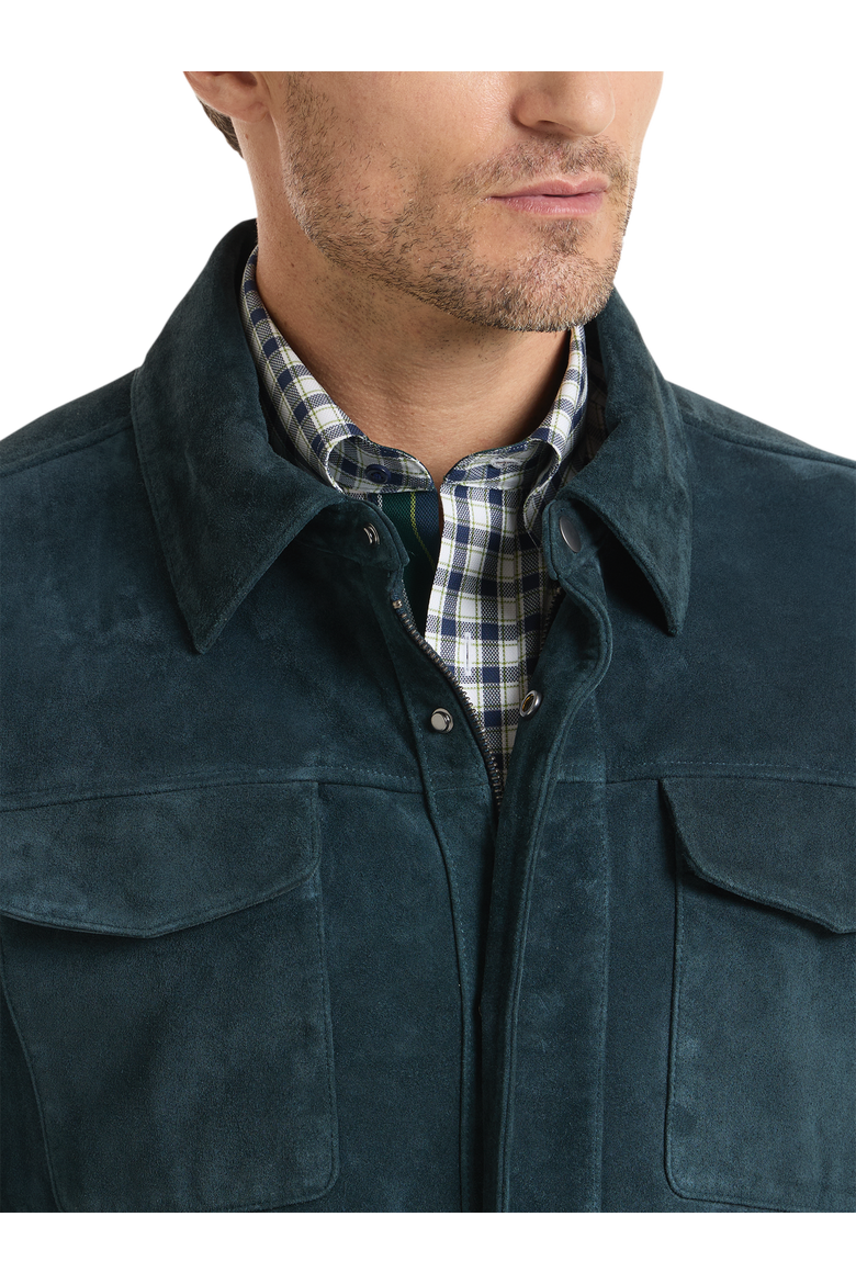 Wool-Shirt Jacket, Alternate, color, Teal