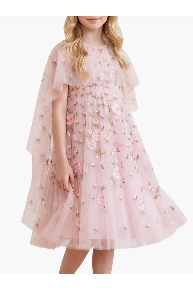 Round Neck Cape Dress, Main, color, Shell