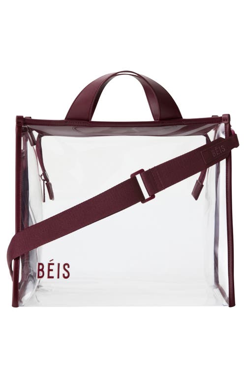 Beis Béis The Clear Stadium Tote In White