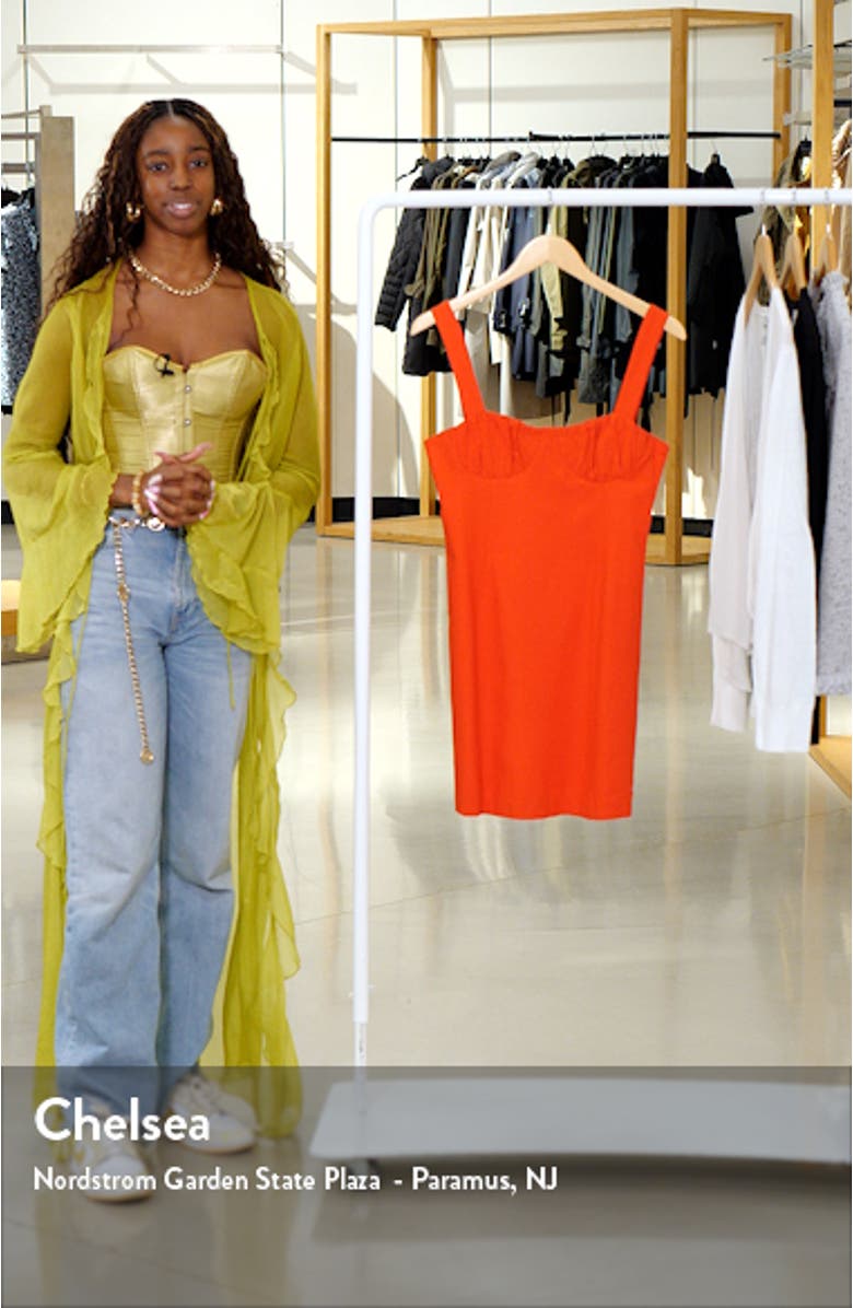 Patricia Ruched Cup Sheath Minidress, sales video thumbnail