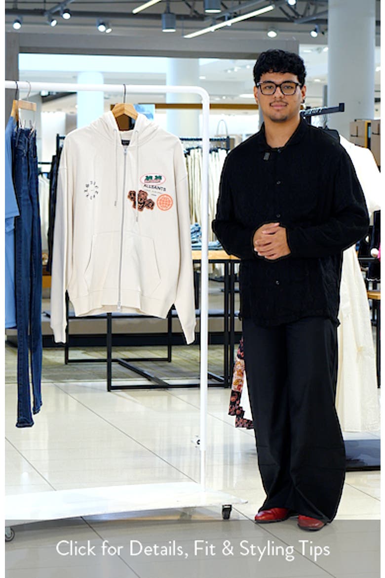 Patcher Graphic Cotton Zip Front Hoodie video