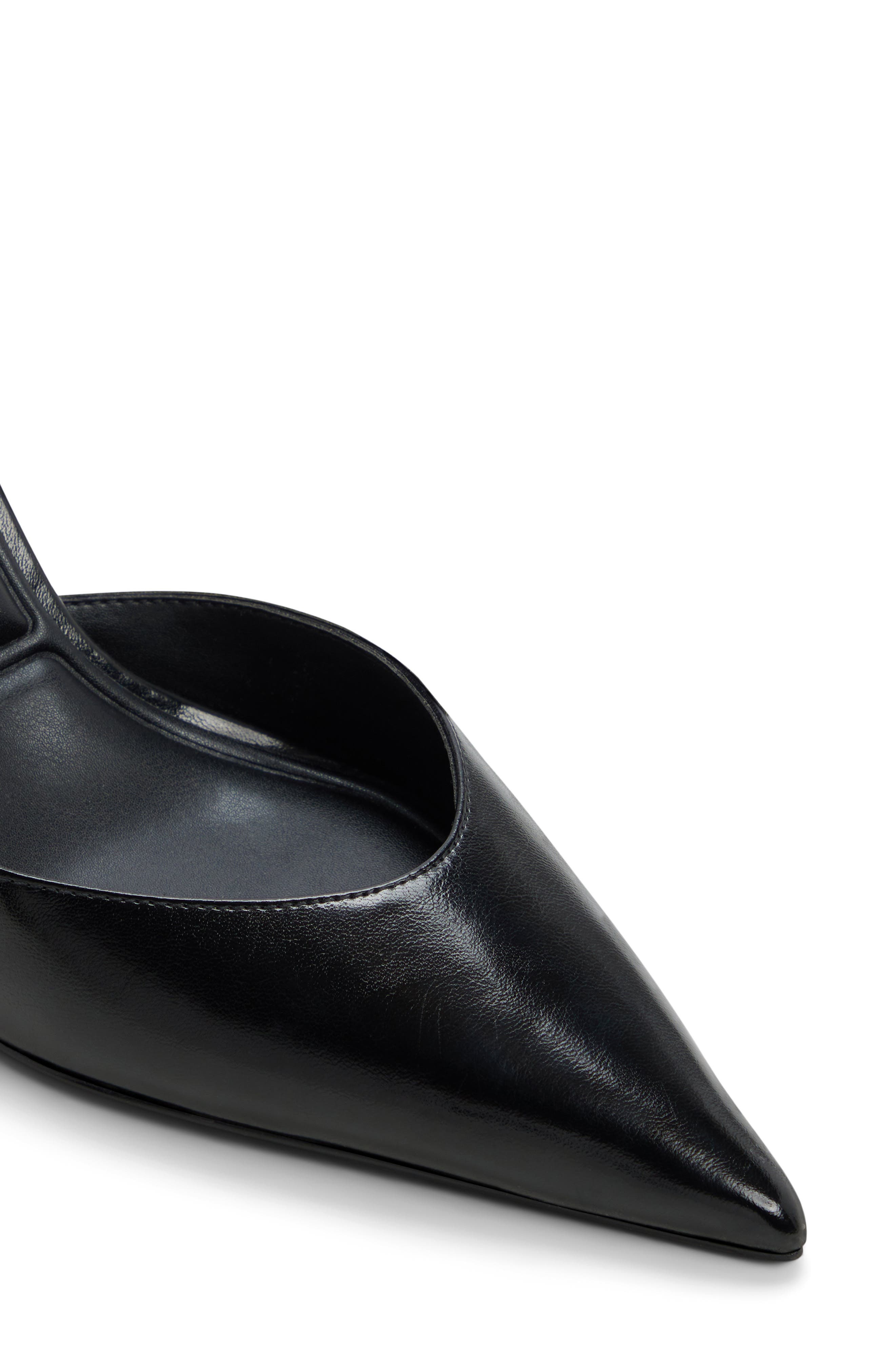Jossephine Ankle Strap Pointed Toe Pump, Alternate, color, BLACK