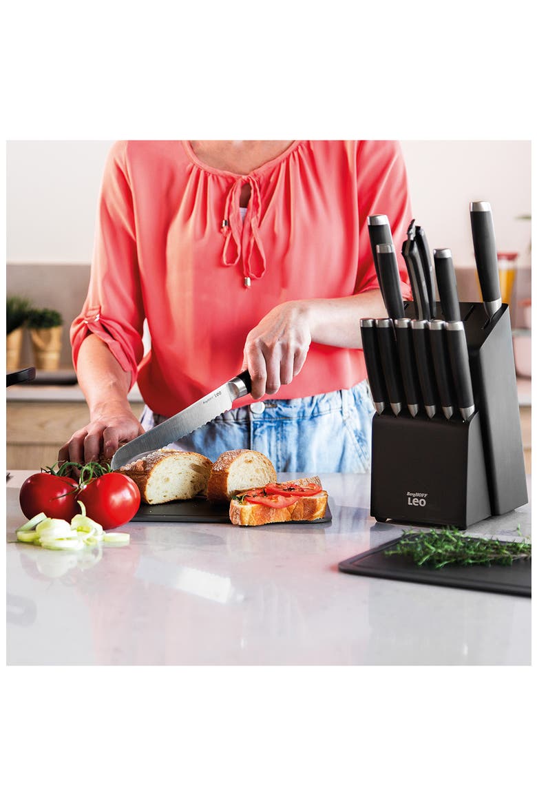 Leo Graphite 8-Inch Bread Knife, Alternate, color, BLACK