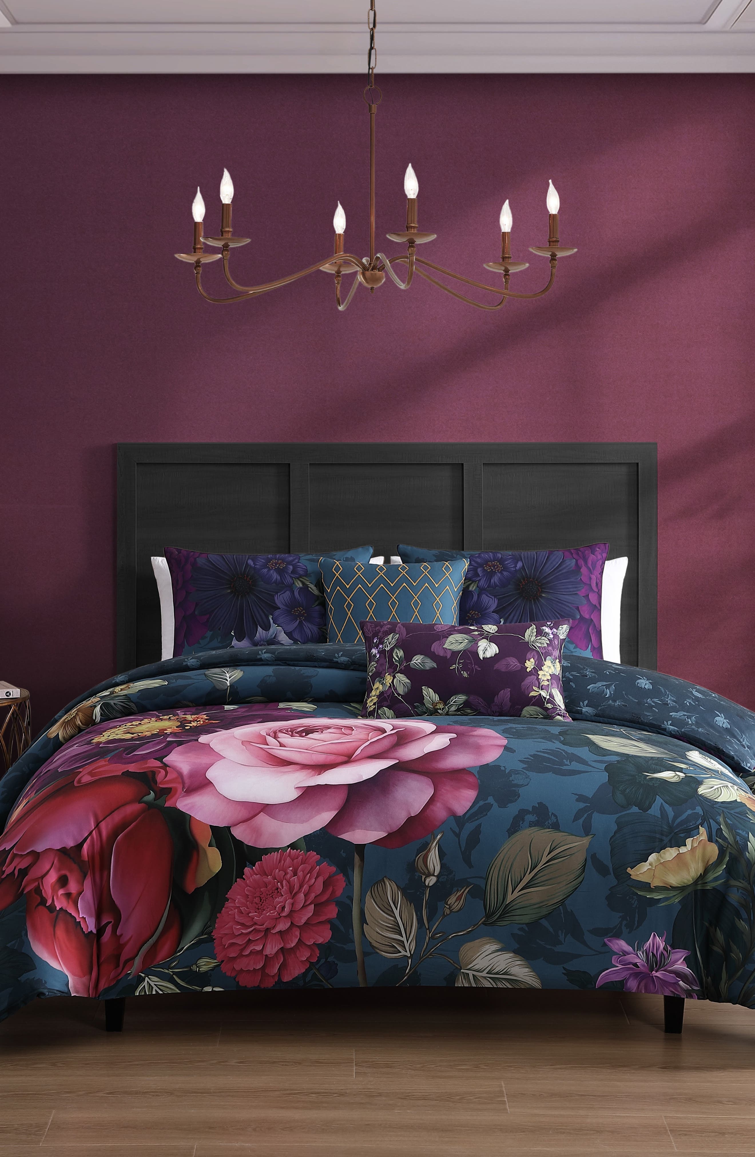 Bebejan Vibrant Flora Reversible 5-Piece Comforter Set