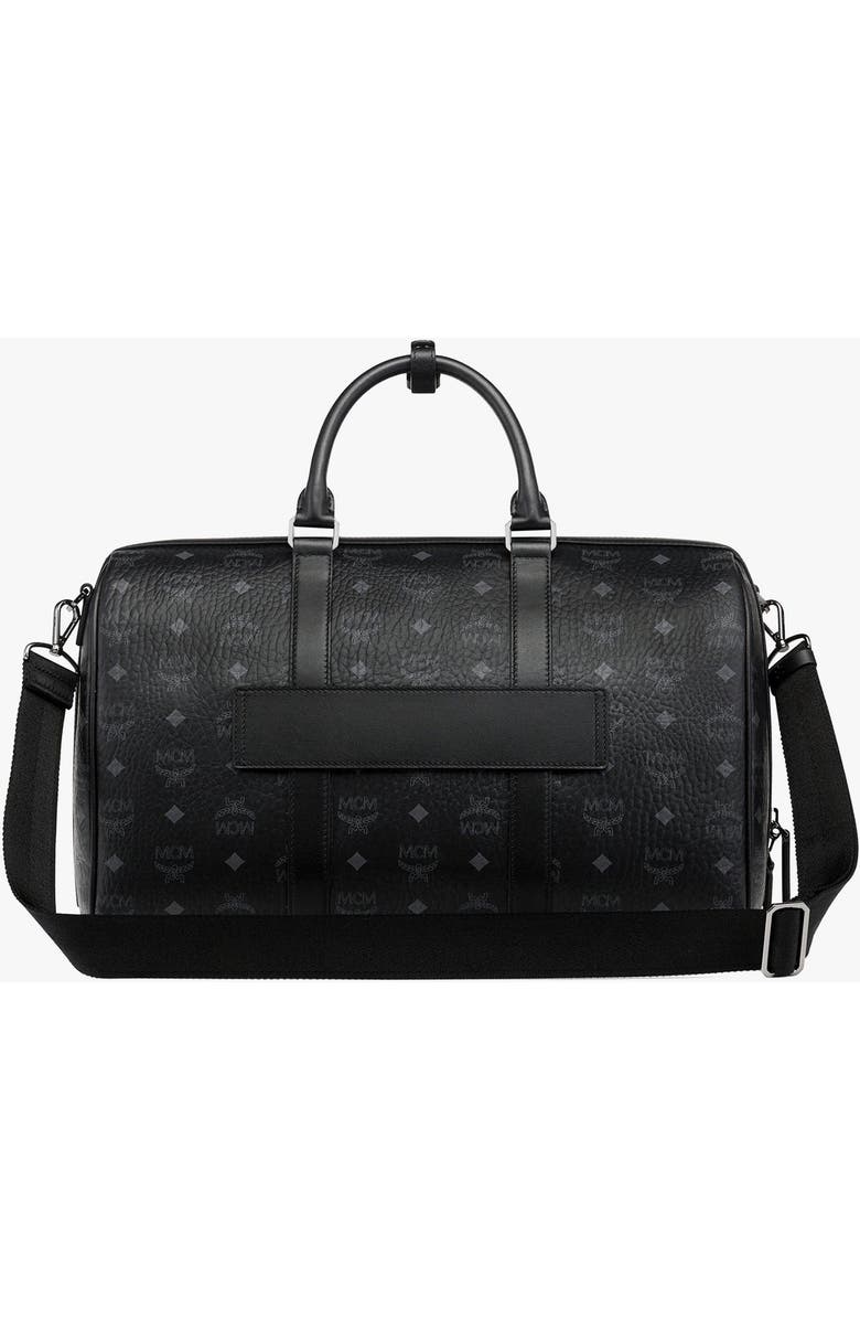 MCM Ottomar Weekender Bag in Visetos, Alternate, color, Black