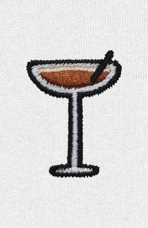 Dalix Espresso Martini Cropped Hoodie In White
