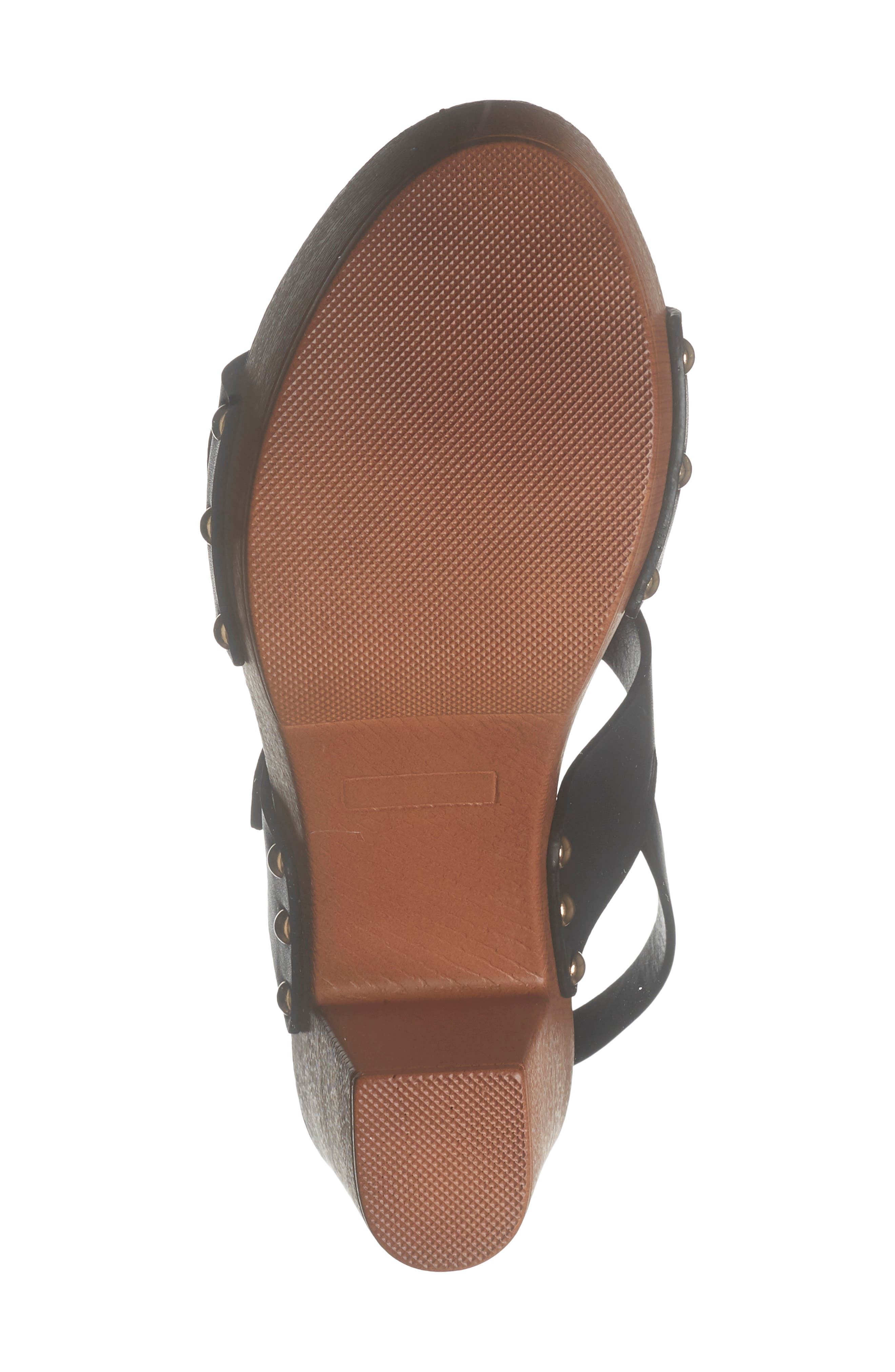 Kyrie Block Heel Platform Sandal, Alternate, color, BLACK