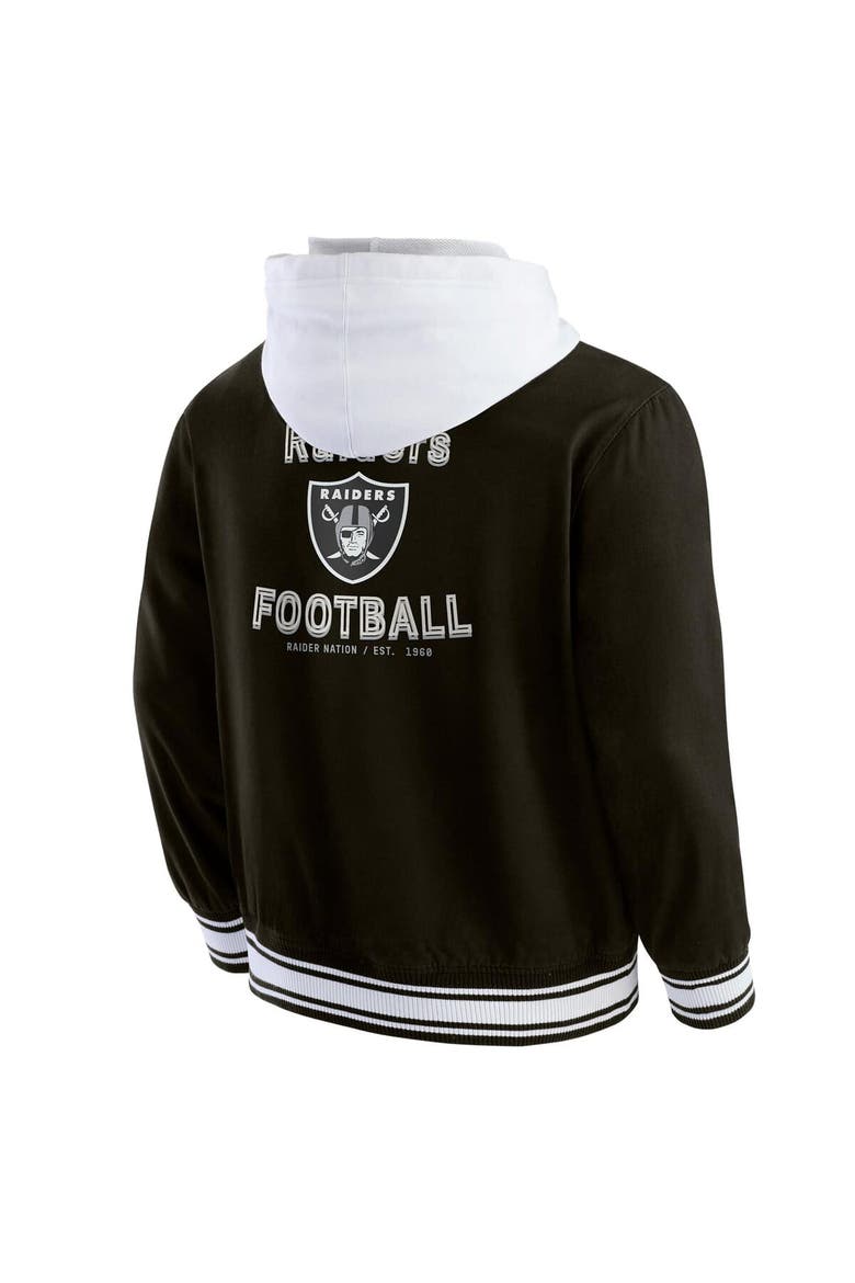 Men's Darius Rucker Collection by Fanatics Black Las Vegas Raiders Full-Snap Hoodie Jacket, Alternate, color, Black
