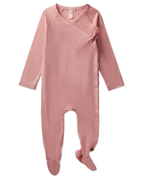 Kids Crossover-Neckline Stretch Modal Footie