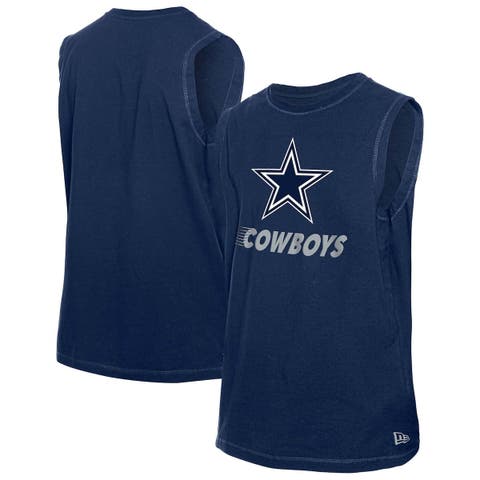Men's New Era Navy Dallas Cowboys Leisure Collection Muscle Tank Top