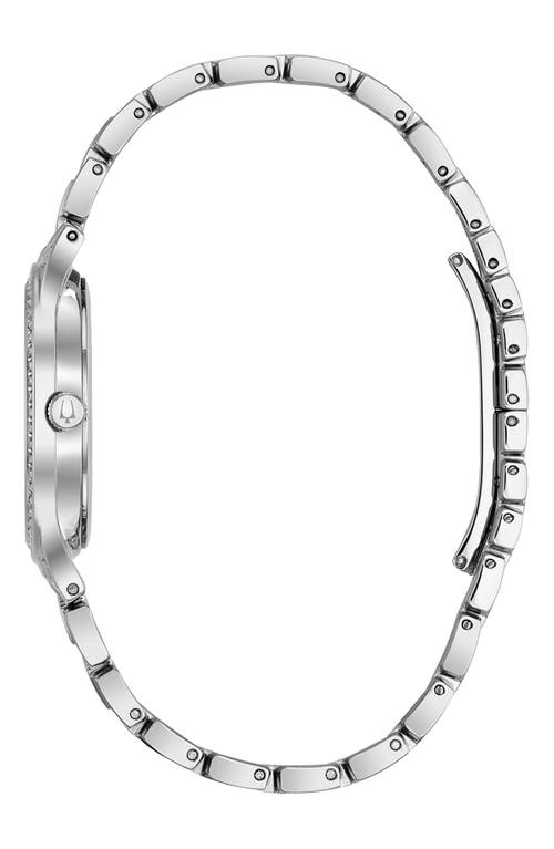 Bulova Swarovski® Crystal Bracelet Watch, 32mm In Silver