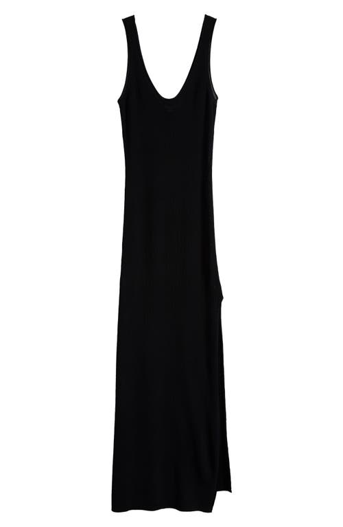 GOOD AMERICAN GOOD AMERICAN STRETCH RIB MAXI DRESS