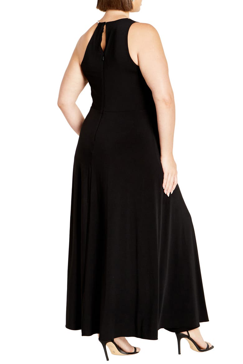 Karlee Wide Leg Jumpsuit, Alternate, color, BLACK