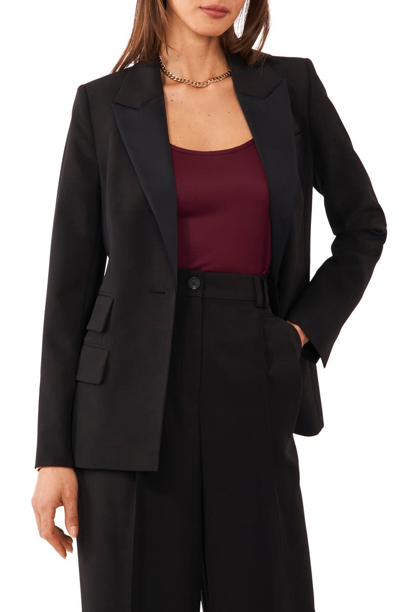 1.STATE Straight Fit Blazer, Main, color, Rich Black