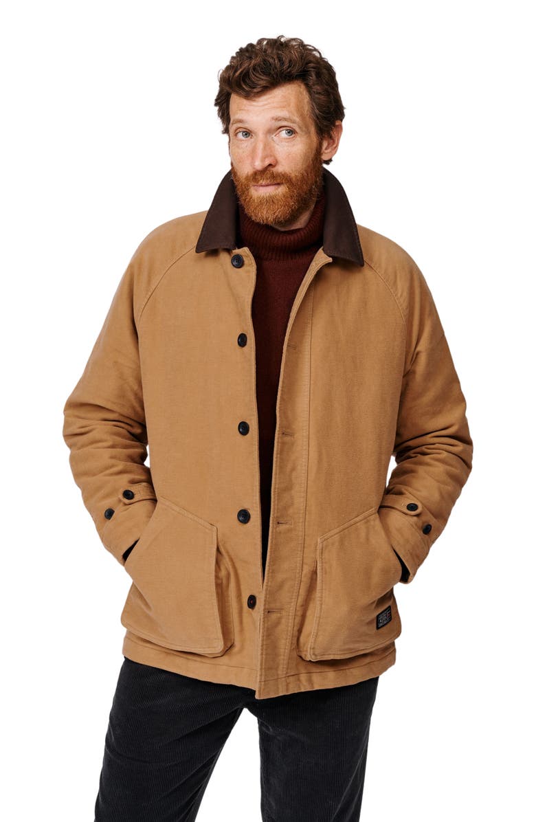 Aubin Bennett Moleskin Jacket, Alternate, color, Dijon