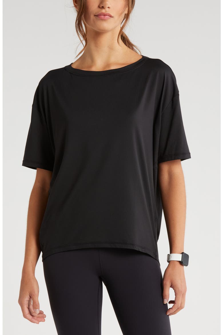 Equilibrium Cocoon T-Shirt, Main, color, BLACK
