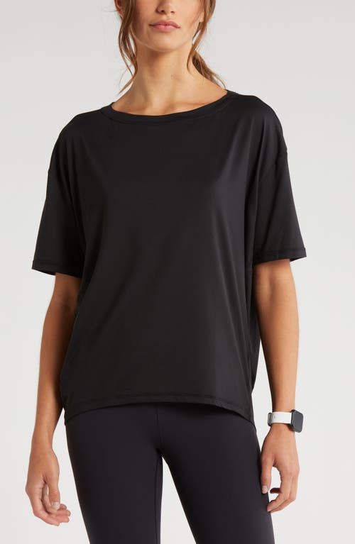 Zella Equilibrium Cocoon T-Shirt in Black at Nordstrom, Size Large
