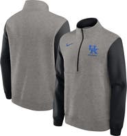 Nike Men's Nike Heather Gray/Black Kentucky Wildcats Club Fleece Half-Zip Pullover