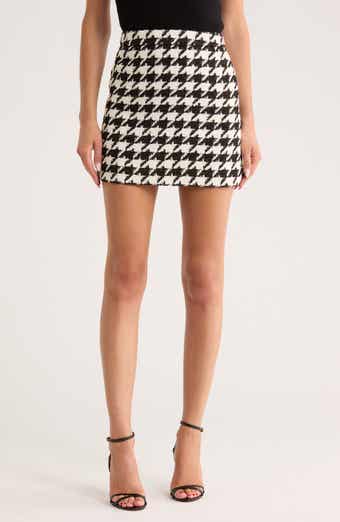 L'AGENCE Marseille Houndstooth Miniskirt