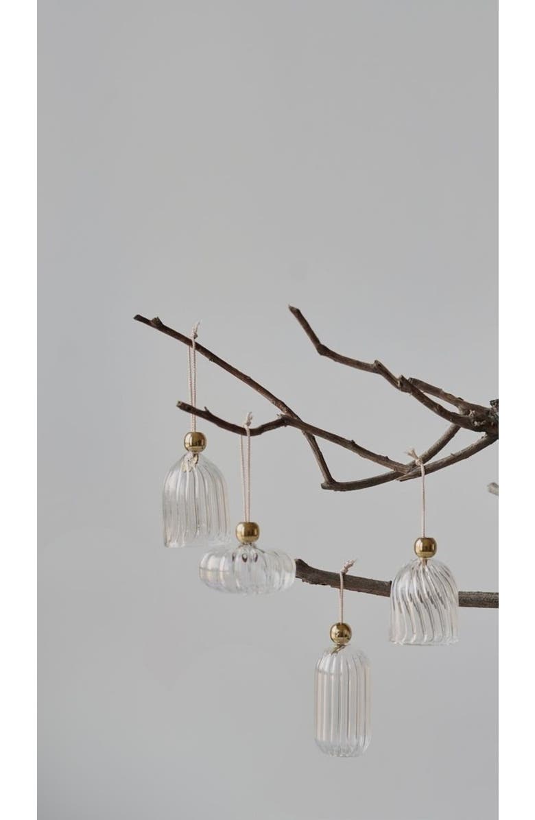 Fleck Bon Ornaments - Set of 4, Main, color, Clear