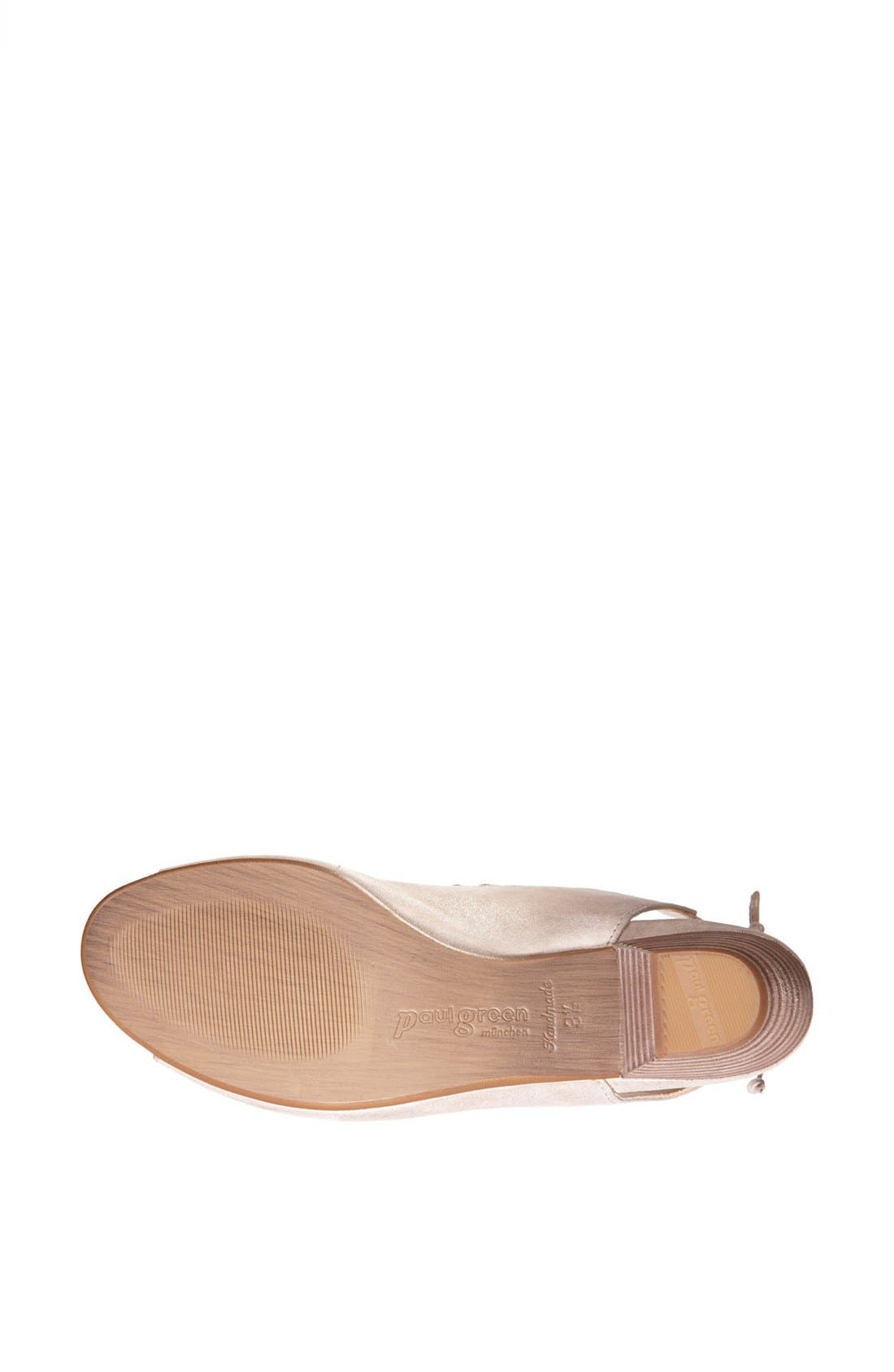 'Trisha' Sandal, Alternate, color, GOLD GLAM SUEDE