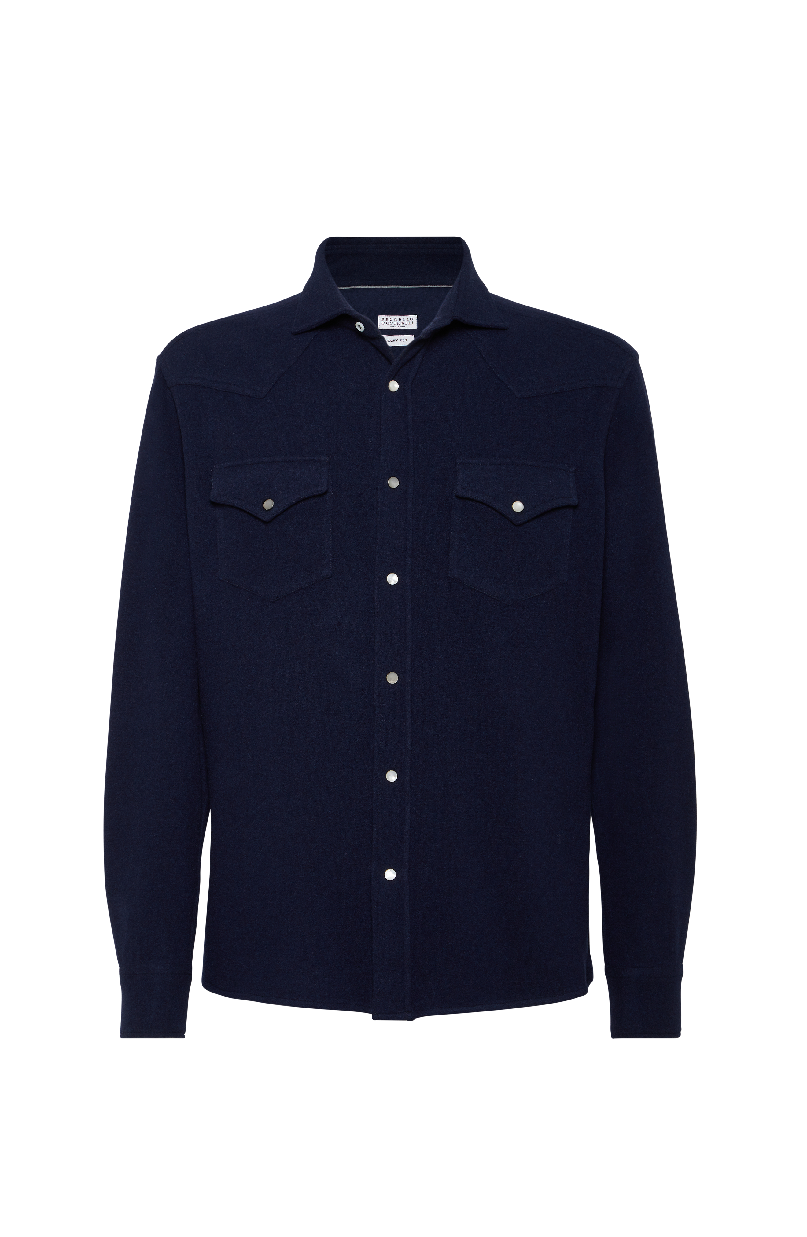Shirt with snaps