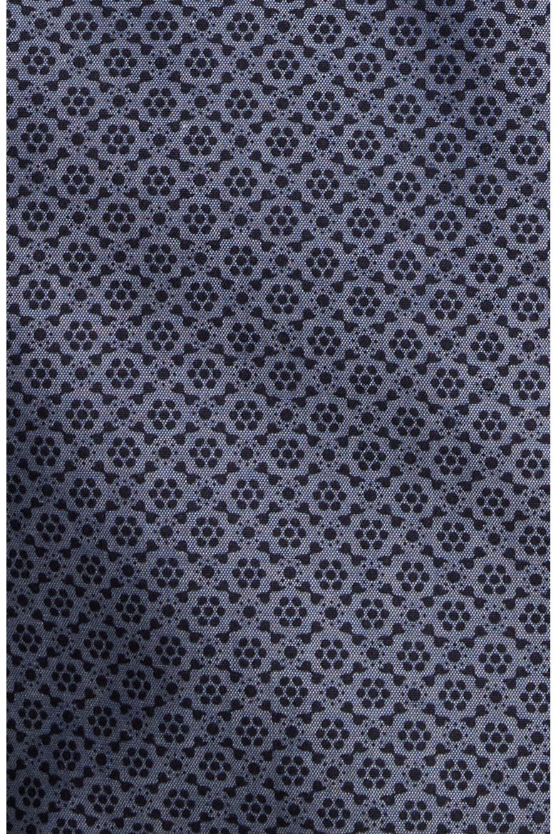 Smithson Regular Fit Neat Floral Wrinkle Free Cotton Button-Down Shirt, Alternate, color, DARK GREY BLACK