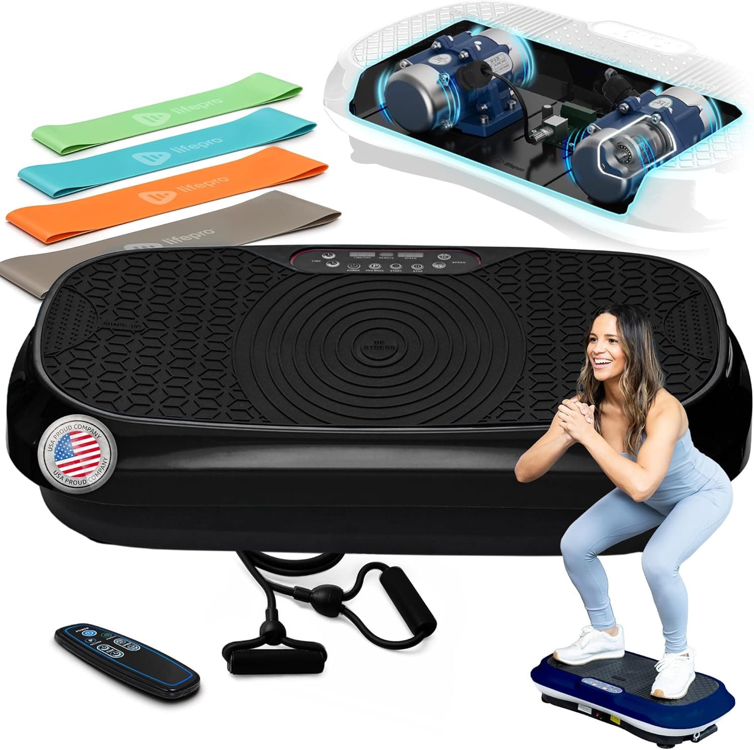 Lifepro Waver Mini Vibration Plate Exercise Machine for Muscle