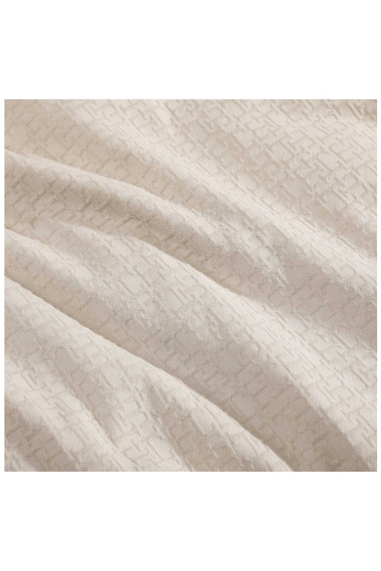 Monogram Matelassé Comforter & Pillow Shams Set, Alternate, color, BEIGE