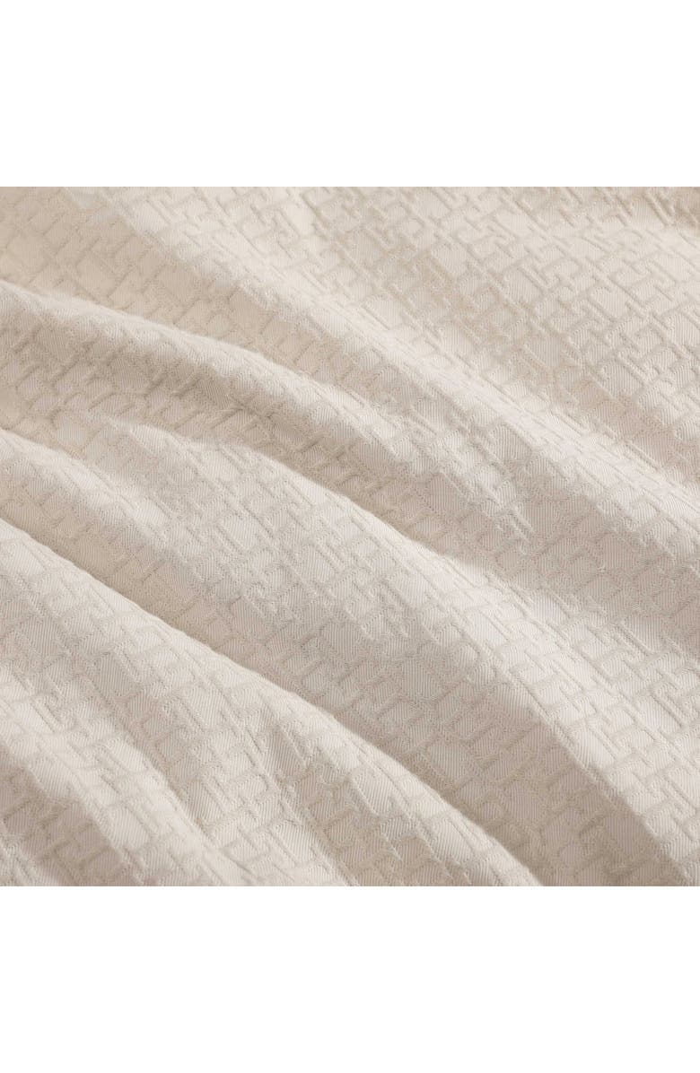Tommy Hilfiger Monogram Matelassé Comforter & Pillow Shams Set, Alternate, color, Beige