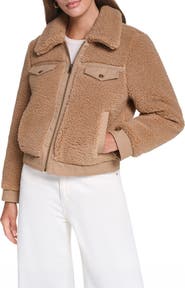 Levi's Fleece & Denim Bomber Jacket