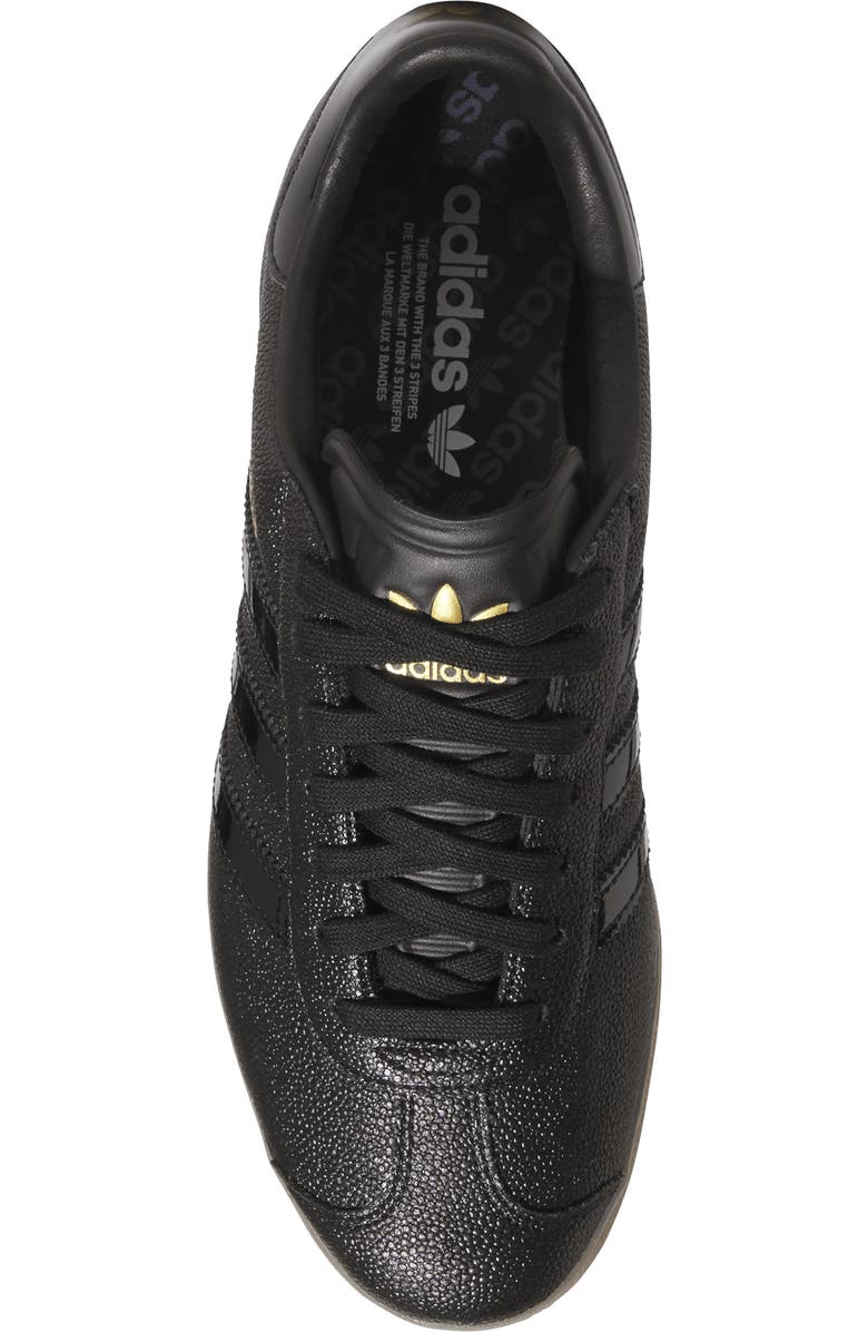 adidas Gazelle Golf Sneaker, Alternate, color, Core Black/ Black/ Gum