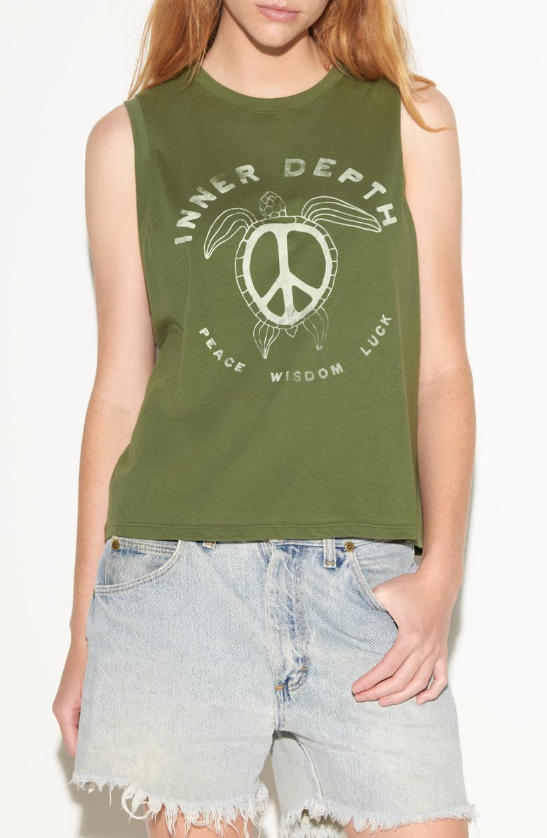 Spiritual Gangster Sea Peace Bowery Tank, Main, color, Dark Palm