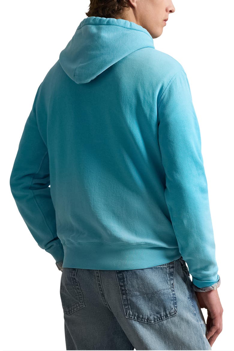 Polo Bear Graphic Hoodie, Alternate, color, PERFECT TURQUOISE- SUMMER BEAR