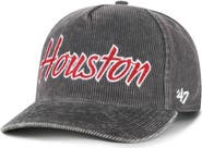 '47 Men's '47 Gray Houston Cougars Reclaim Snow Wash Corduroy Hitch Adjustable Hat