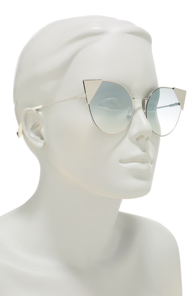 Fendi 57mm Lei Cat Eye Sunglasses, Alternate, color,