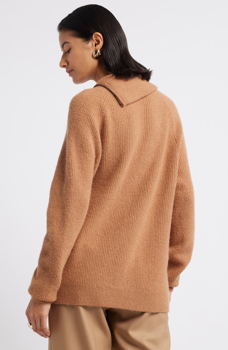 Nordstrom Asymmetric Half Zip Sweater, Alternate, color,