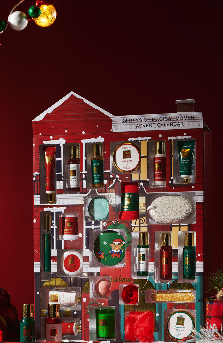 Lovery Limited Edition 24Pc Advent Calendar for Bath and Body, Alternate, color, NO COLOR