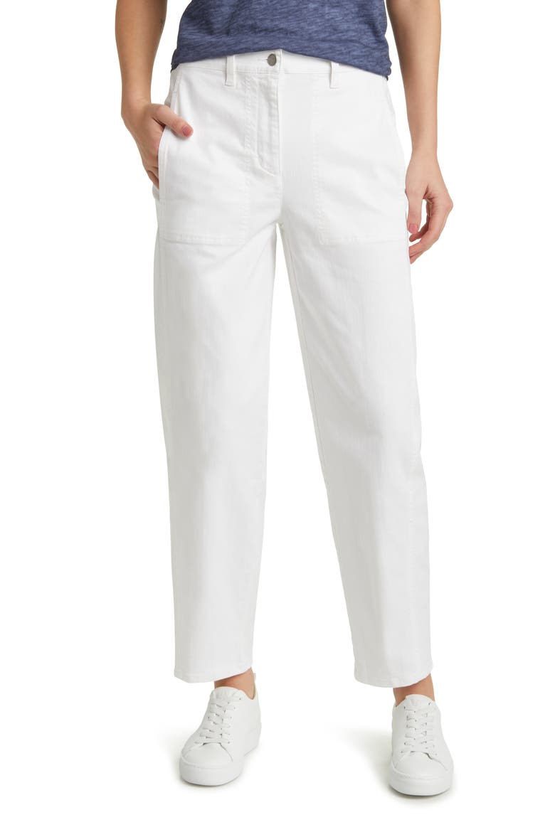 Ankle Lantern Jeans, Main, color, WHITE