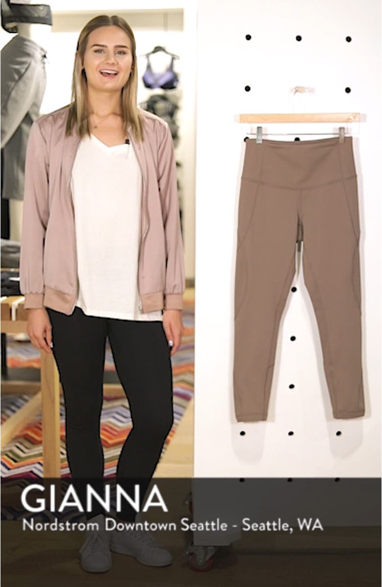 High Waist Lattice Midi Leggings, sales video thumbnail